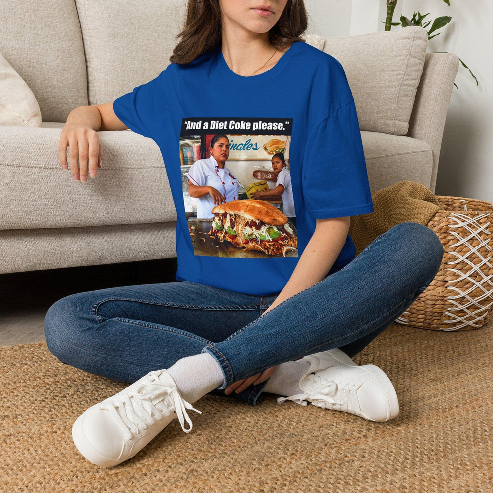 Street Food Scene T Shirt Royal Blue